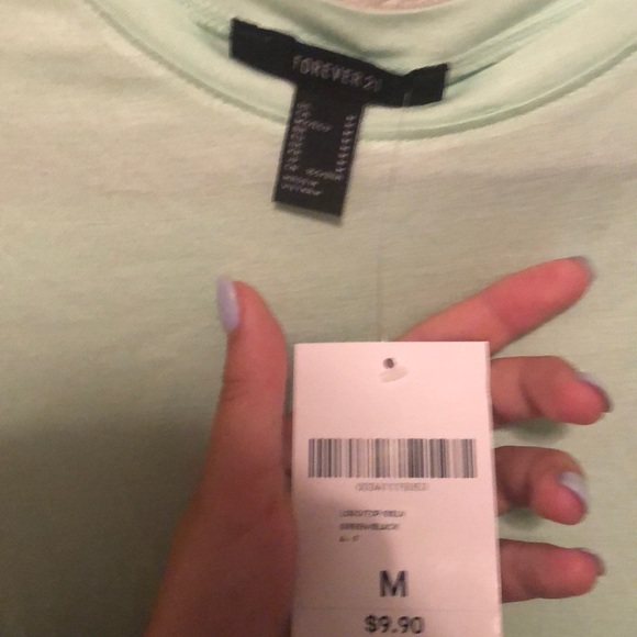 Green babygirl crop top - Picture 3 of 3